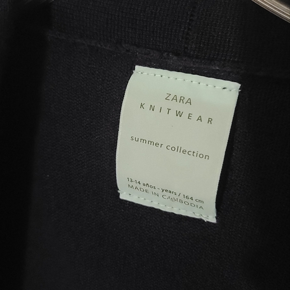 Zara Knit Style Cardigan - Summer Collection  - size S or kids 13-14 - Picture 3 of 4